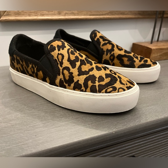 Shoes - UGG Cahlvan Panther Calf Hair Sneaker